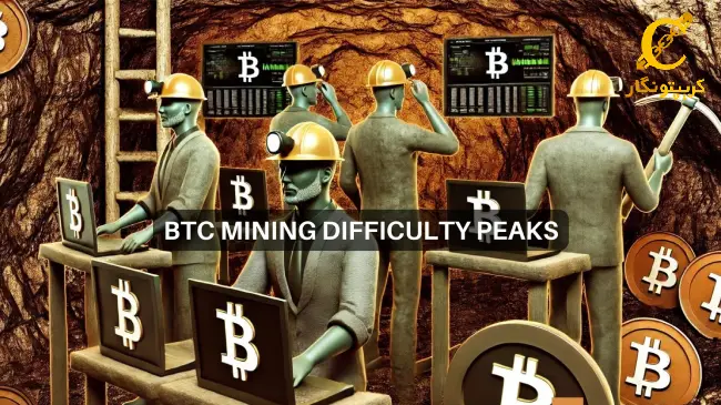 افزایش سختی استخراج بیت کوین