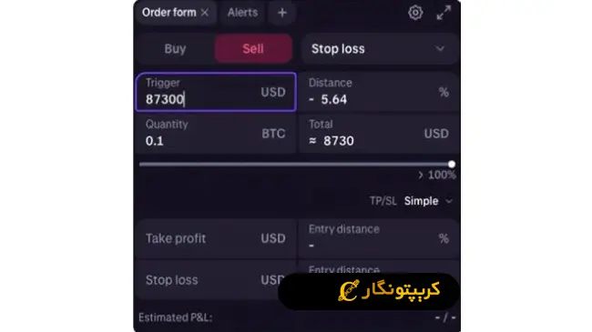 تنظیم تیک پروفیت
