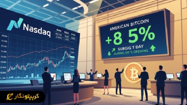 بیت کوین آمریکایی، با 85% جهش در عرضه اولیه در نزدک درخشید