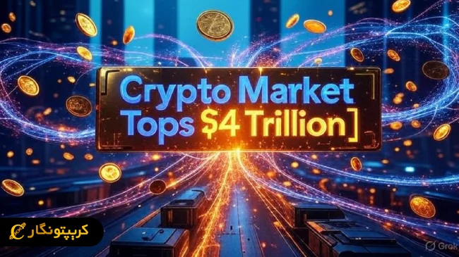 ارزش کل بازار ارزهای دیجیتال از ۴ تریلیون دلار عبور کرد!