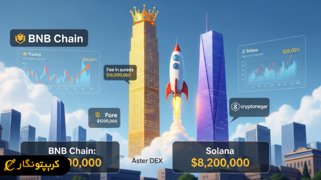 صعود صرافی غیرمتمرکز Aster و جهش کارمزدهای شبکه BNB