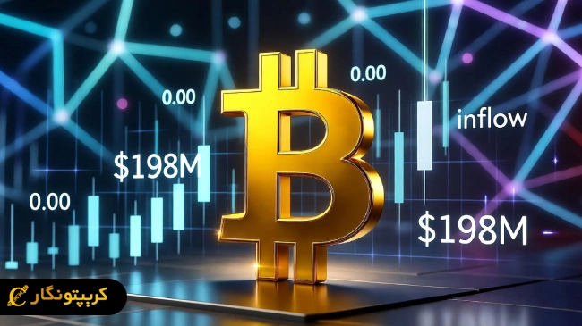 جذب سرمایه 198 میلیون دلاری صندوق های ETF بیت کوین!
