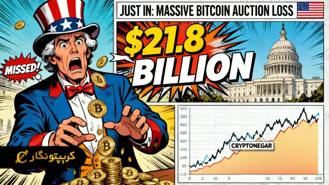ضرر ۲۱.۸ میلیارد دلاری آمریکا از حراج بیت کوین دولت آمریکا
