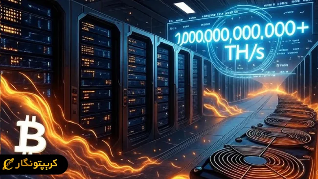 رکوردشکنی تاریخی؛ هش ریت بیت کوین از مرز ۱ تریلیون گذشت!