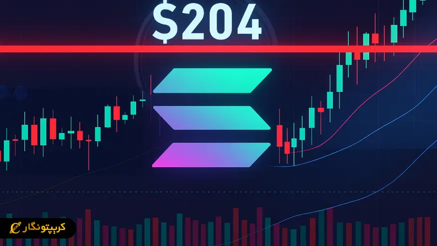 تحلیل سولانا ۱۰ آبان ۱۴۰۴؛ مقاومت ۲۰۴ دلاری، سد راه سولانا