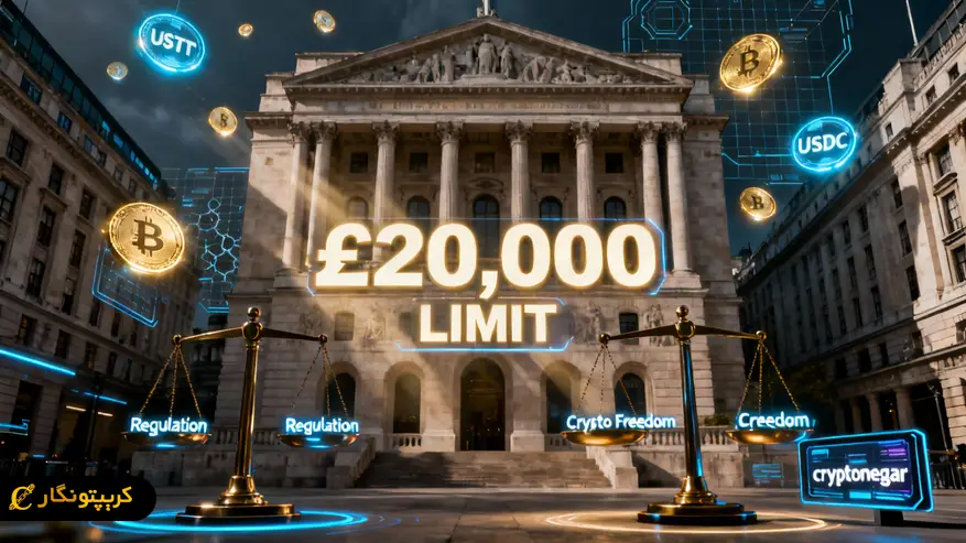 سقف استیبل کوین انگلیس؛ محدودیت تازه برای کاربران کریپتو