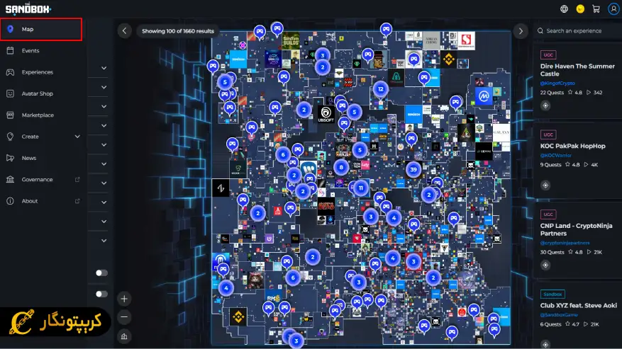 خرید و فروش زمین مجازی در سندباکس