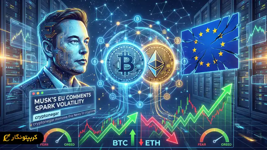 واکنش بازار کریپتو به اظهارات ایلان ماسک درباره اتحادیه اروپا