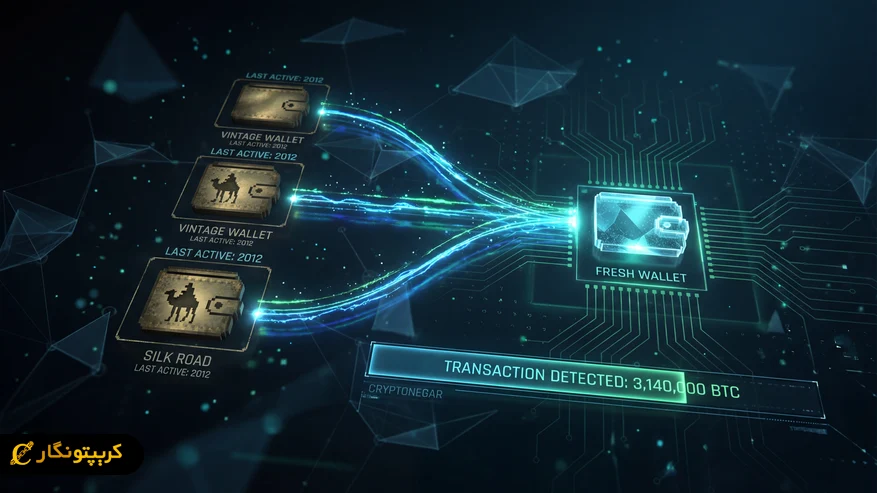 انتقال ۳.۱۴ میلیون دلاری بیت کوین سیلک رود پس از سال ها سکوت