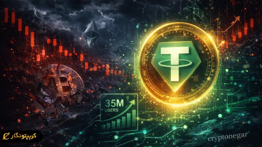 رشد کاربران تتر USDT در اوج سقوط بازار کریپتو!