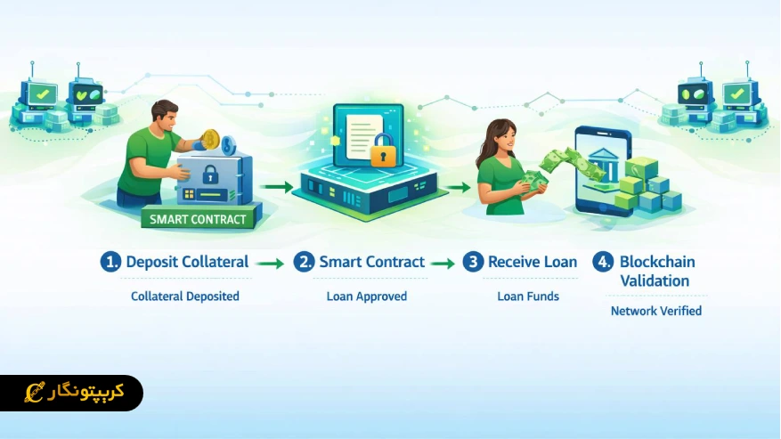 وام کریپتو چیست و چگونه کار می‌کند؟