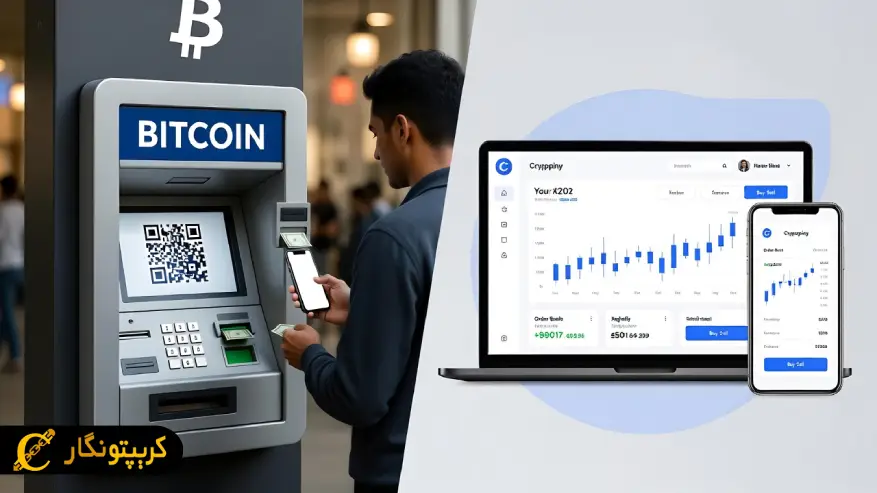 تفاوت کارمزد خودپرداز بیت کوین و صرافی های ارز دیجیتال