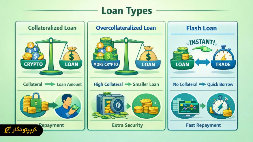 انواع وام کریپتویی