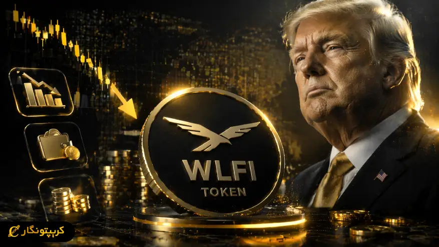 سقوط توکن WLFI به کف تاریخی - فشار فروش بعد از جنجال وام دهی