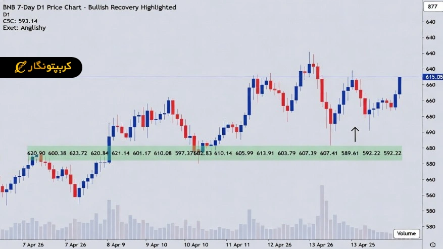 تحلیل بایننس کوین 25 فروردین 1405
