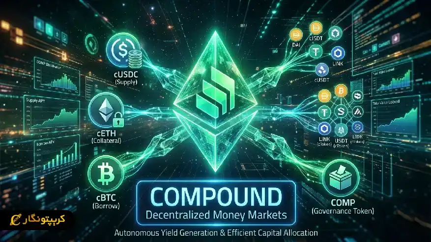 نماد ارز دیجیتال کامپوند