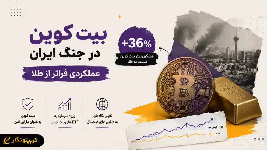 بیت کوین و جنگ ایران خبرساز شد - عملکرد BTC از طلا ۳۶ درصد بهتر بود