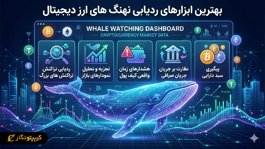 بهترین ابزارهای ردیابی نهنگ ارز دیجیتال
