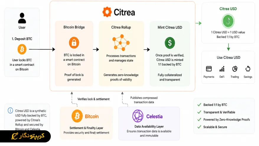 Citrea USD چگونه کار میکند؟
