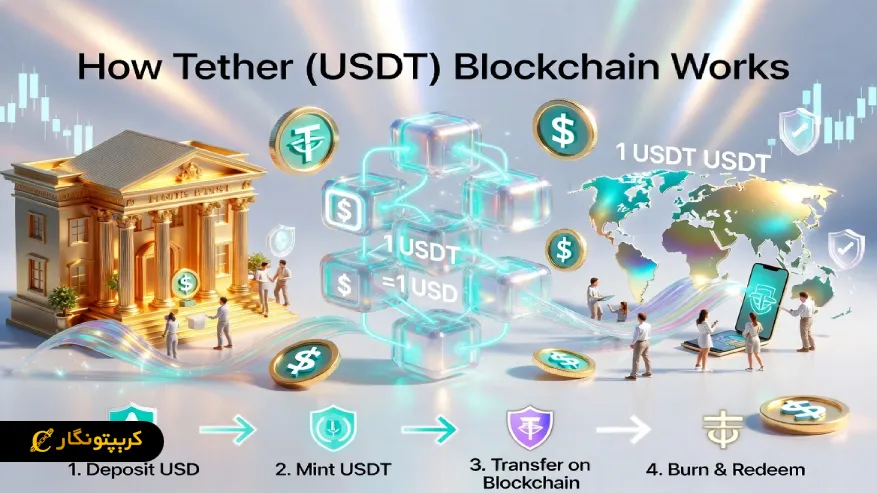 بلاکچین تتر چگونه کار میکند؟