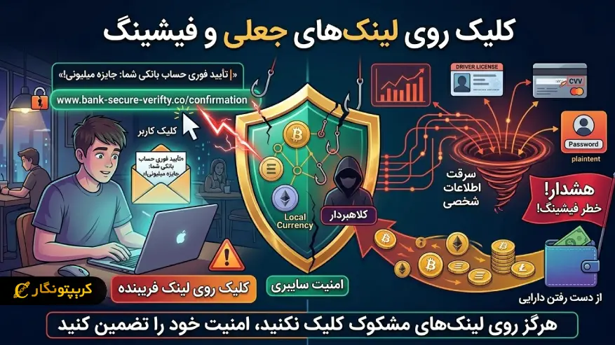 لینک های جعلی و فیشینگ