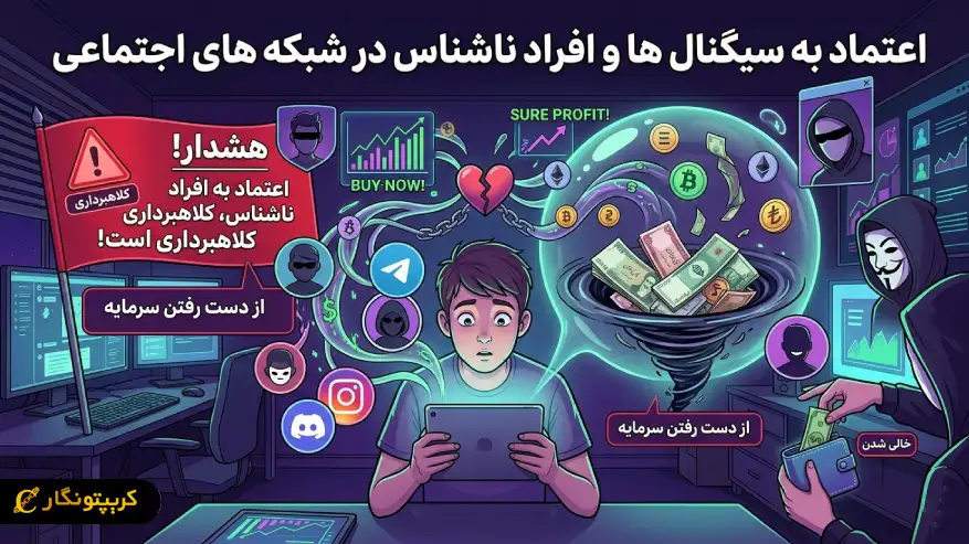 اعتماد به سیگنال افراد ناشناس در شبکه اجتماعی