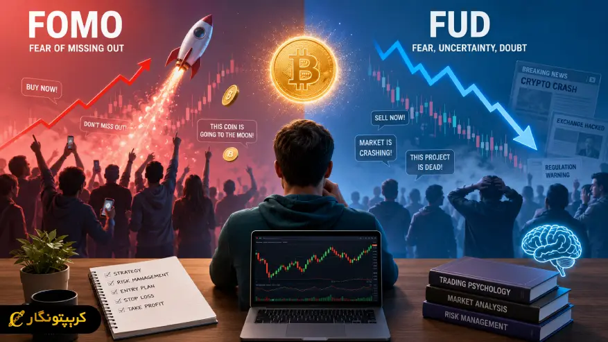 روانشناسی ترید در ارز دیجیتال، کنترل FOMO و FUD