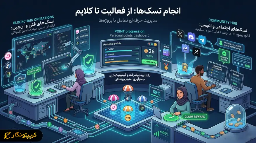 انجام تسک های ایردراپ