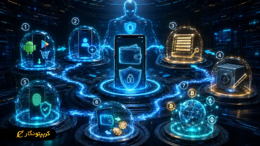 آموزش نصب کیف پول ارز دیجیتال