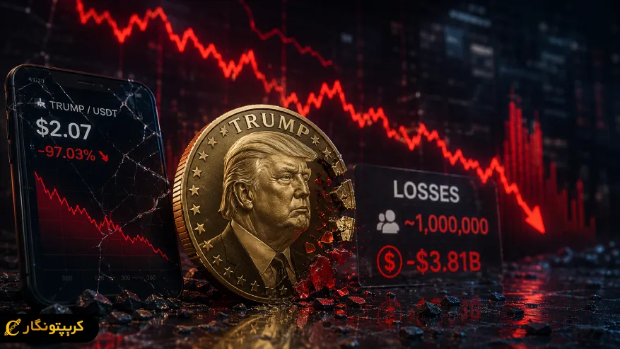 سقوط میم کوین ترامپ بعد از ریزش ۹۷ درصدی دوباره خبرساز شد!