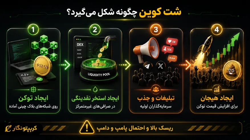 شت کوین چگونه شکل میگیرد؟