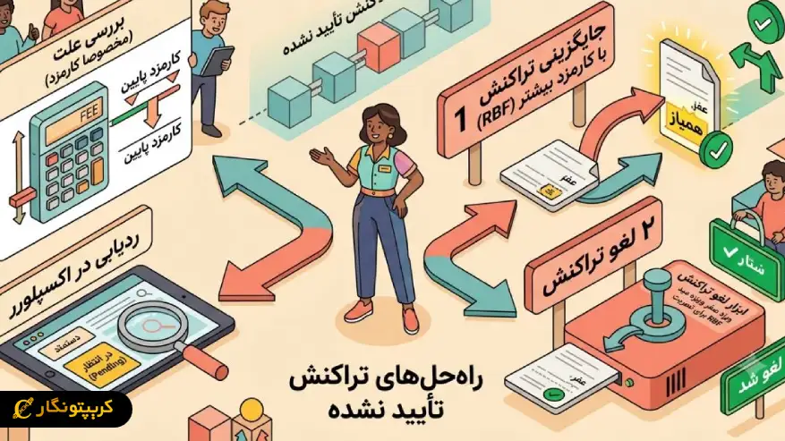 اگر تراکنش کانفرم نشود چه باید کرد؟