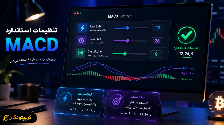 تنظیمات استاندارد اندیکاتور MACD چیست؟
