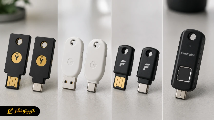 معروف ترین کلیدهای امنیتی FIDO2