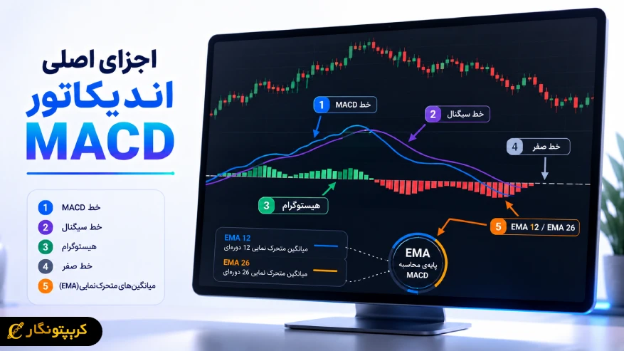 اجزای اصلی اندیکاتور MACD چیست؟