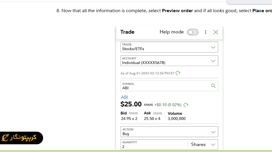 انجام عملیات و مدیریت سرمایه در خرید ETF اتریوم