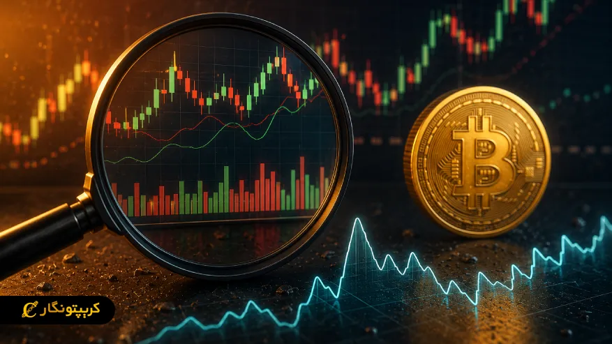بررسی حجم معاملات و نوسان قیمت بیت کوین