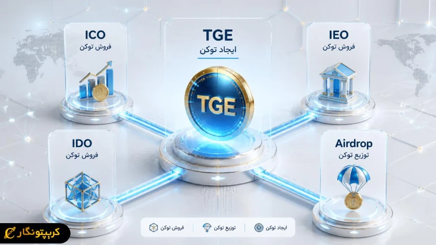 تفاوت TGE با روشهای عرضه توکن