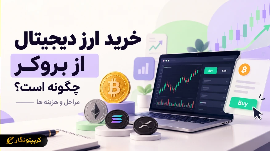 مراحل گام به گام خرید ارز دیجیتال از بروکر؛ از تحقیق تا معاملهٔ ایمن