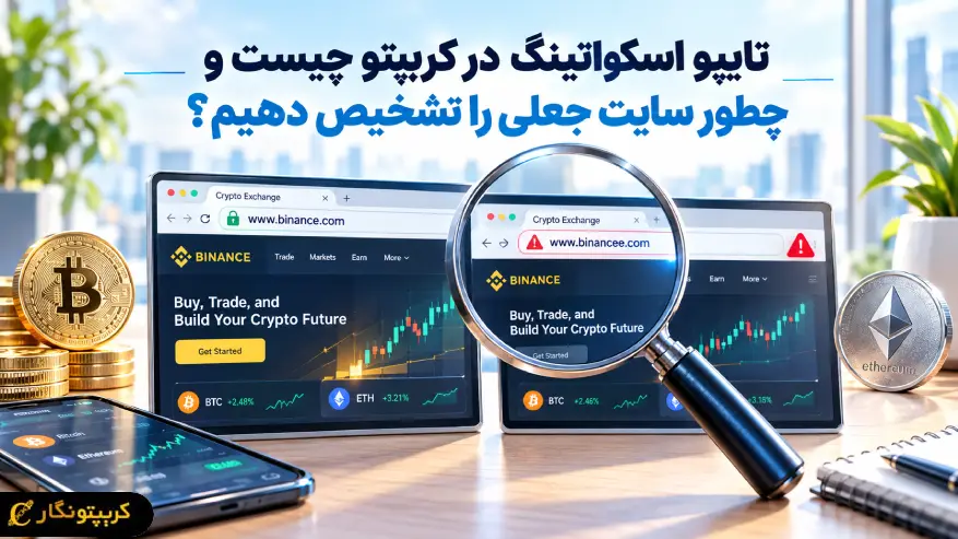 تایپو اسکواتینگ در کریپتو چیست و چطور سایت جعلی را تشخیص دهیم؟