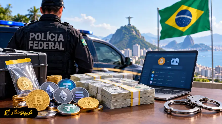 توقیف ارز دیجیتال در برزیل؛ ضبط ۱.۷ میلیون دلار